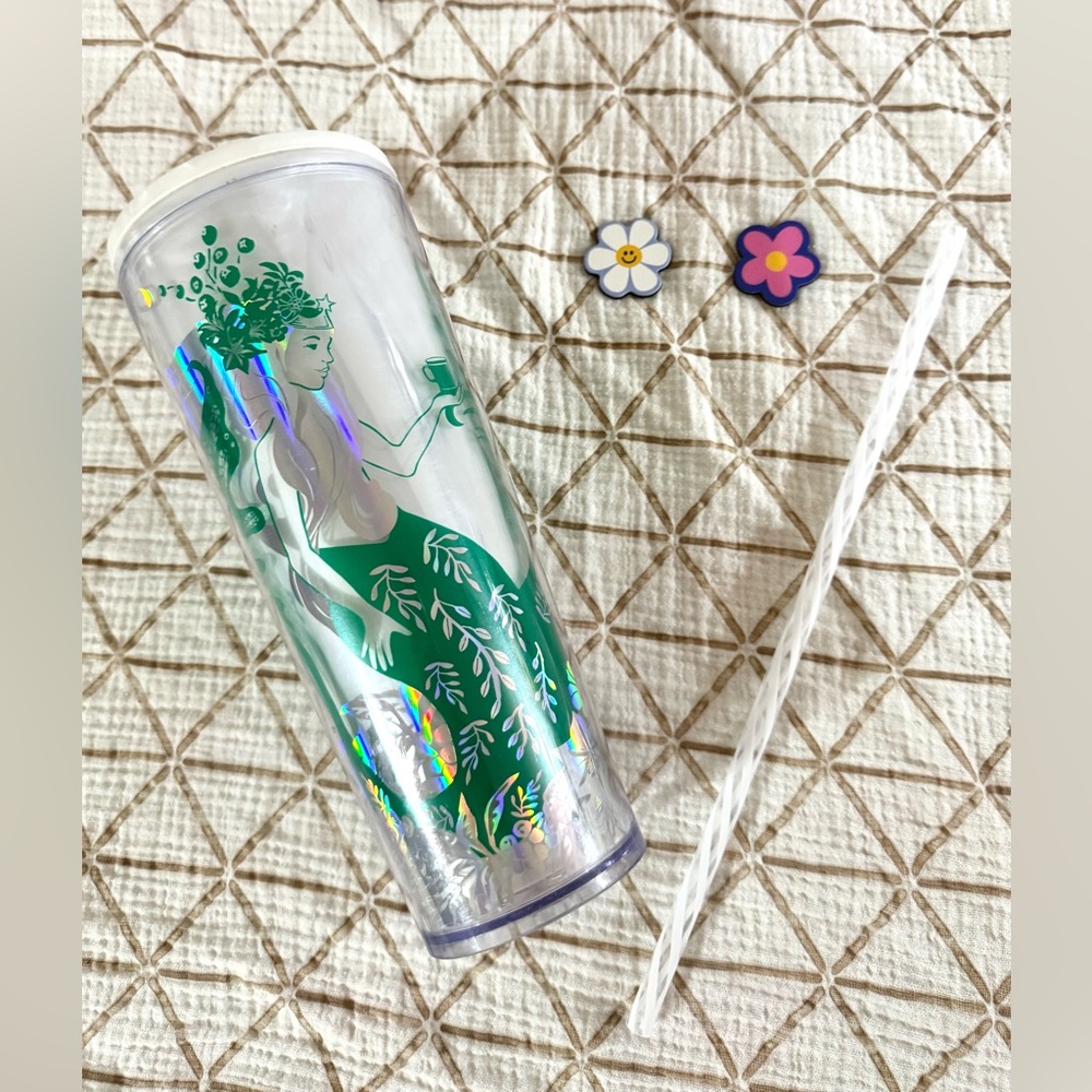 Starbucks 2022 Holiday Siren Mermaid Iridescent Tumbler Venti 24 oz 🧜‍♀️🧜🏻‍♀️